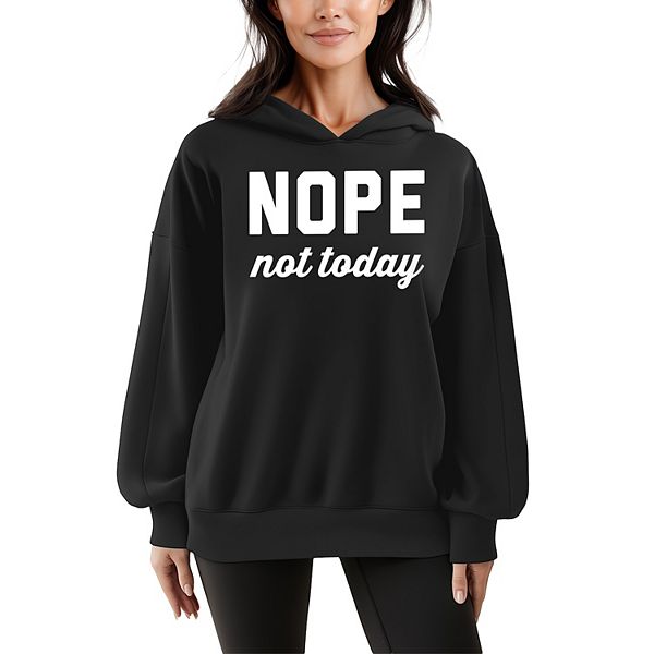 

Женский оверсайз худи из флиса nope not today Licensed Character, Black, Черный, Женский оверсайз худи из флиса nope not today Licensed Character, Black