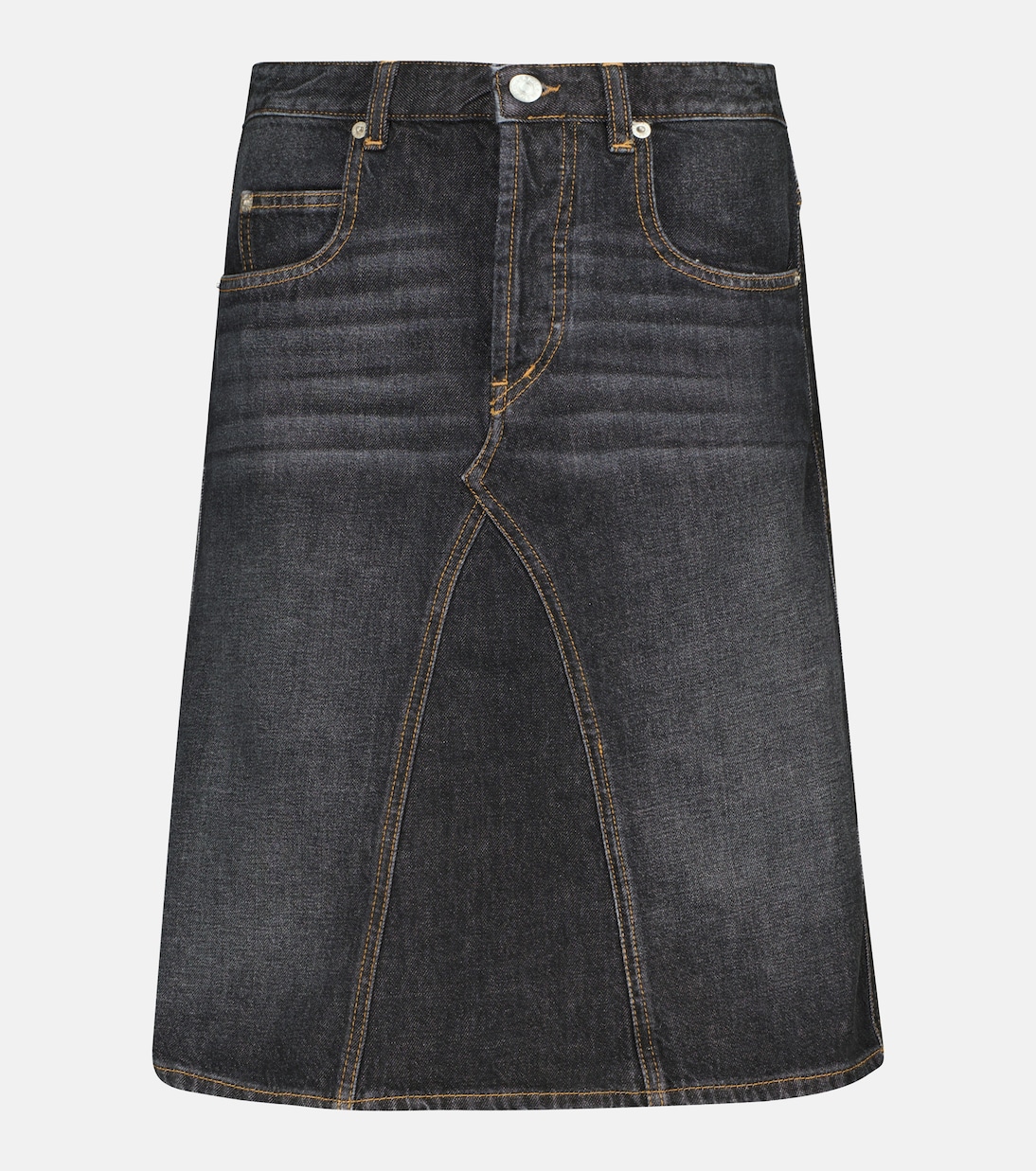 

Юбка из хлопкового денима Fiali Marant Etoile, Faded Black