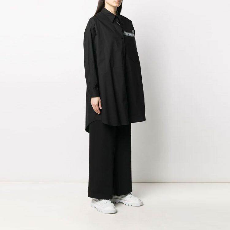 

Платье с длинными рукавами женское черное Mm6 Maison Margiela