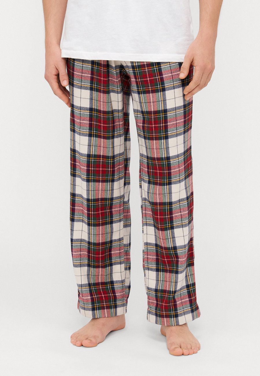 

Пижамные брюки Abercrombie & Fitch SLEEP STORES, White/Green/Red/Red