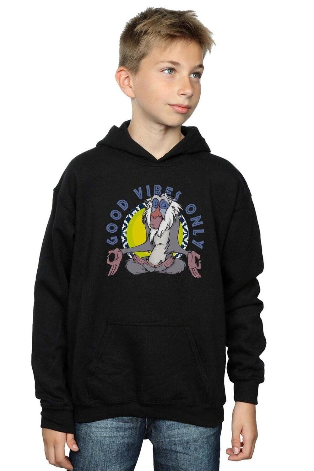 

Толстовка Good Vibes Only The Lion King Rafiki Disney, черный