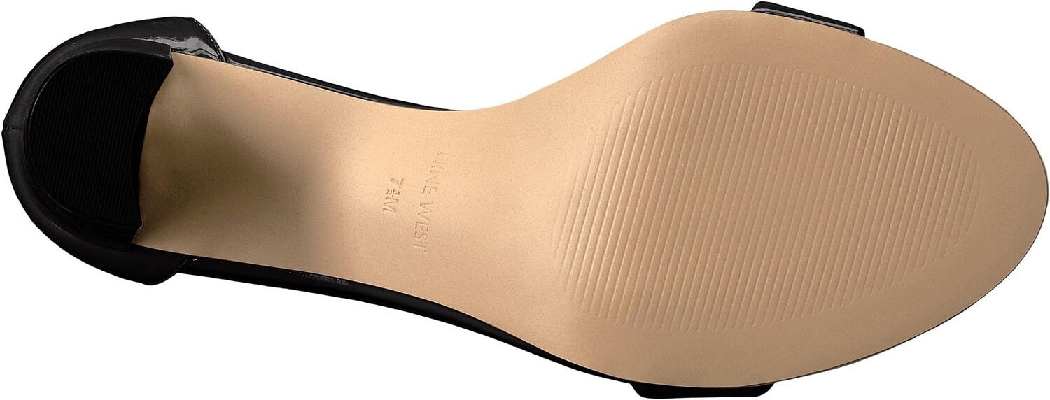 Босоножки Pruce Block Heel Sandal Nine West, цвет Black Sleek Patent PU — фото 3