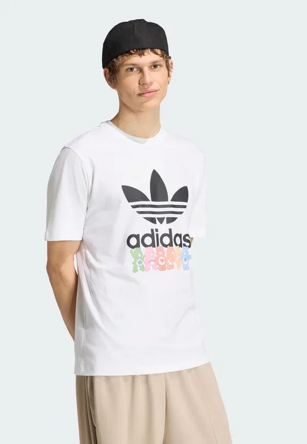 Футболка с принтом Care bear ti Adidas Originals, белый