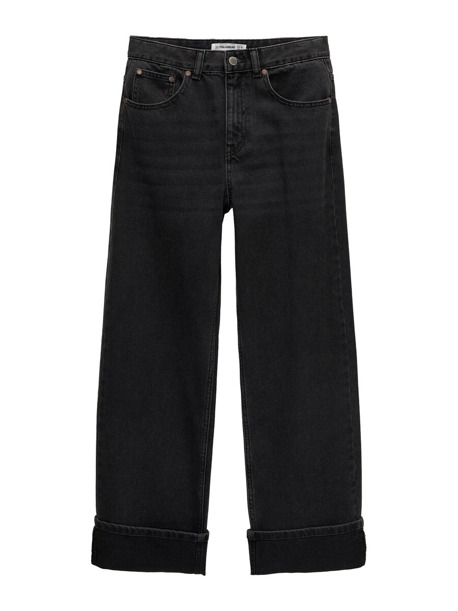 

Джинсы свободного кроя Pull&Bear, черный деним