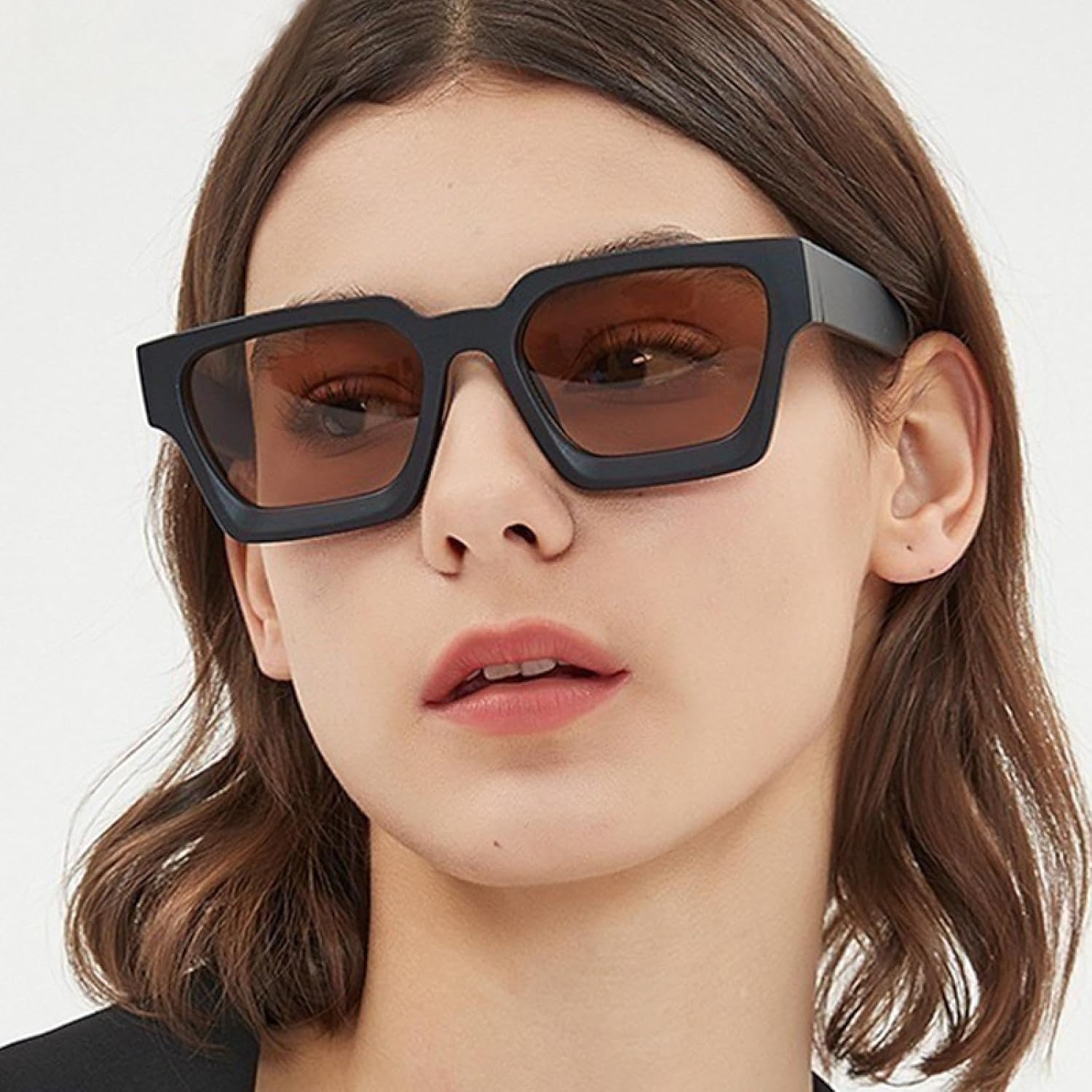 

Женские солнцезащитные очки с прозрачными градиентными линзами цвета океана; мужские солнцезащитные очки с защитой от УФ-излучения UV400 и леопардовым принтом DSVIGF, Matte Black Tea