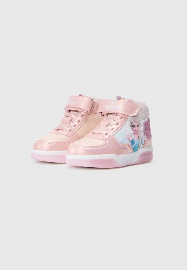 Мерцающая подошва, замороженные высокие кроссовки Friboo, Pink — фото 2