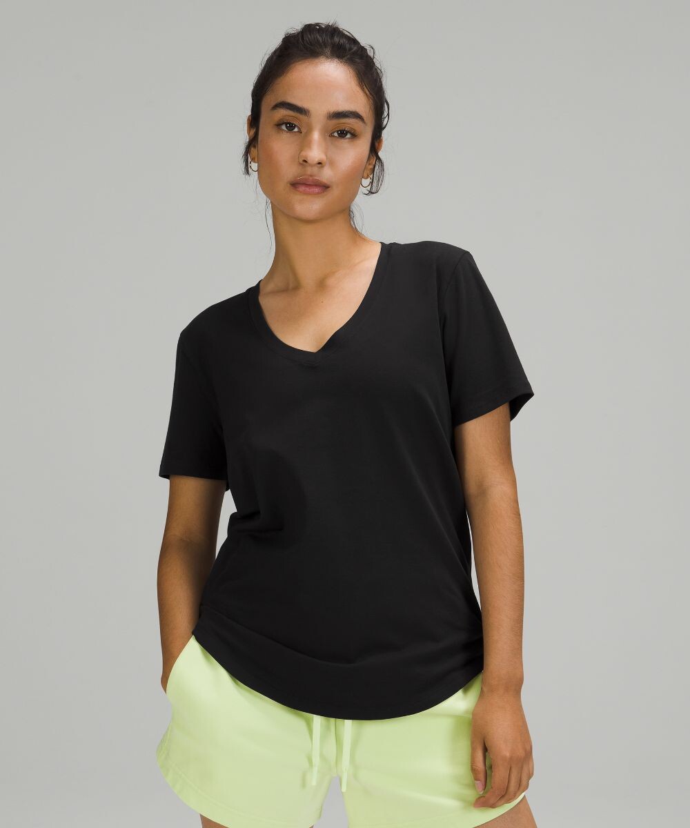

футболка Love с V-образным вырезом Lululemon, черный