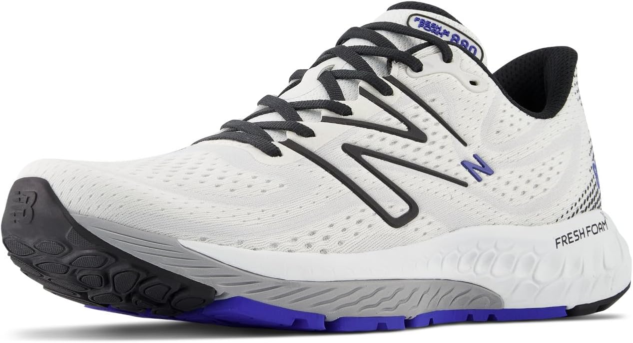 Мужские кроссовки для бега New Balance Fresh Foam X 880 V13, белый/черный
