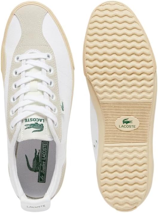 Мужские кроссовки Lacoste Backslam, белый/коричневый/светло-коричневый — фото 4