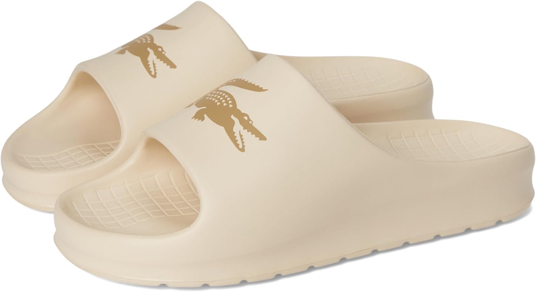 

Сандалии Lacoste Men's Serve Slide 2.0, Off-white/Tan Croc