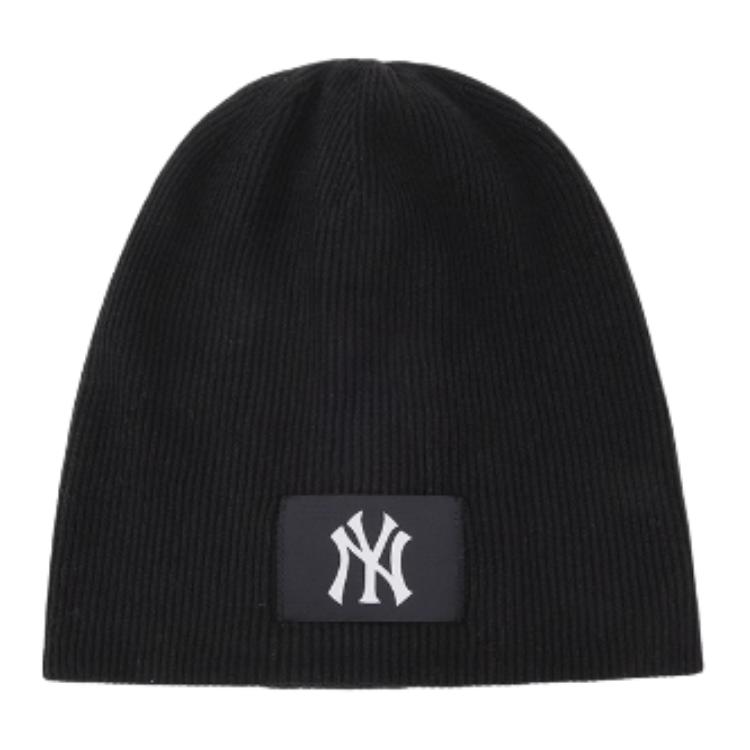 

MLB Акриловая вязаная шапка унисекс черная, Black