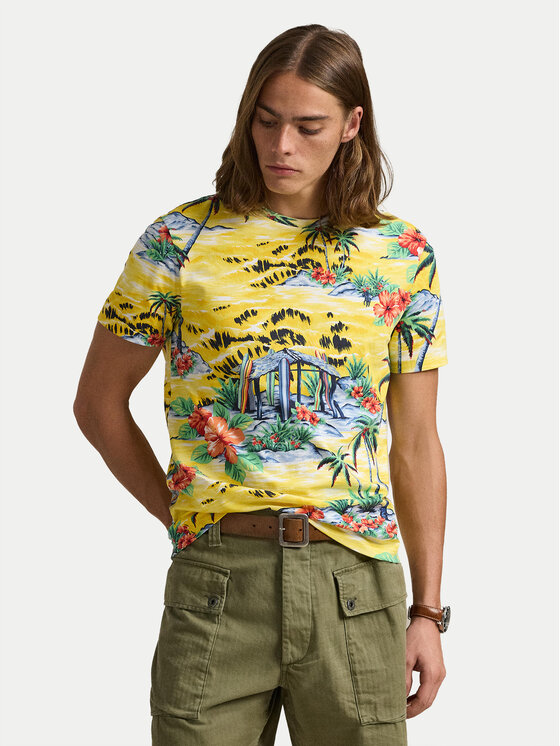 

Футболка облегающего кроя на заказ 710963813001 Polo Ralph Lauren, желтый