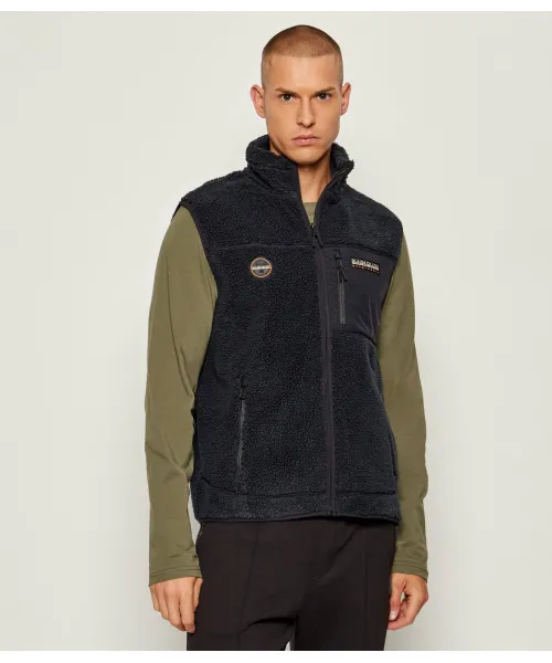 

Флисовый жилет юпик Regular fit Napapijri, черный