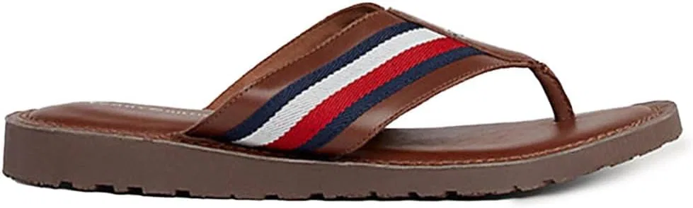 Мужские шлепанцы Tommy Hilfiger с раздельными пальцами и купальные тапочки, Brown Winter Cognac