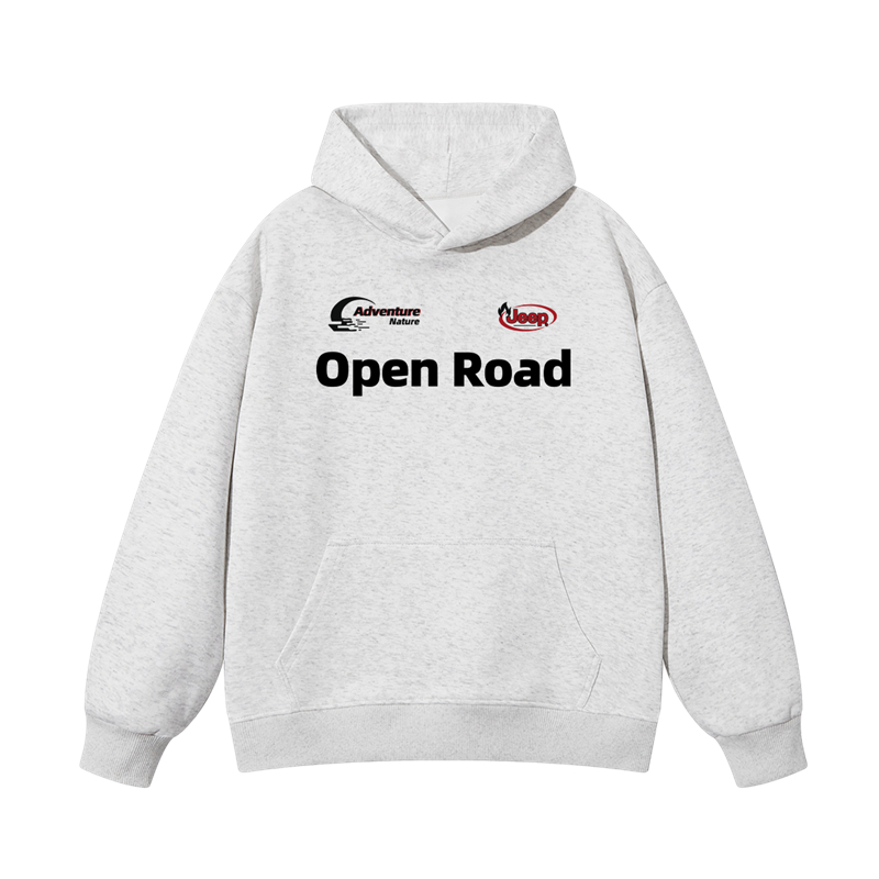 Толстовка с капюшоном утепленная Unisex Jeep, new year красный fleece-lined — фото 3