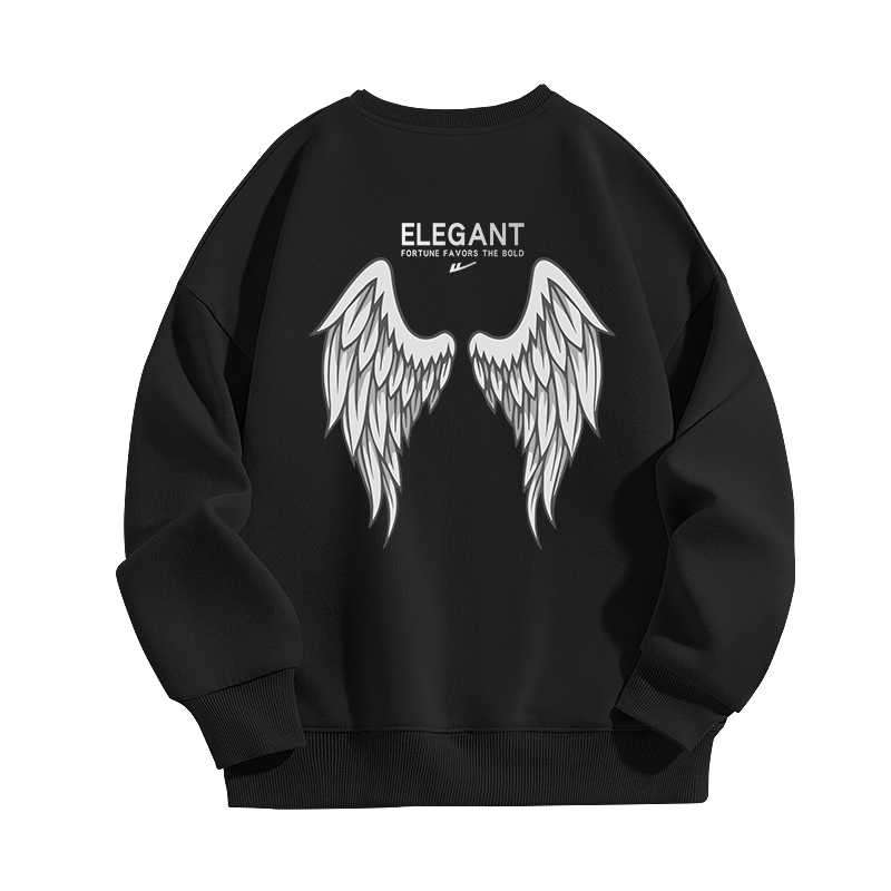 

Детский свитшот с круглым вырезом утепленный WARRIOR, черный/h in flight+h in fсветло-b