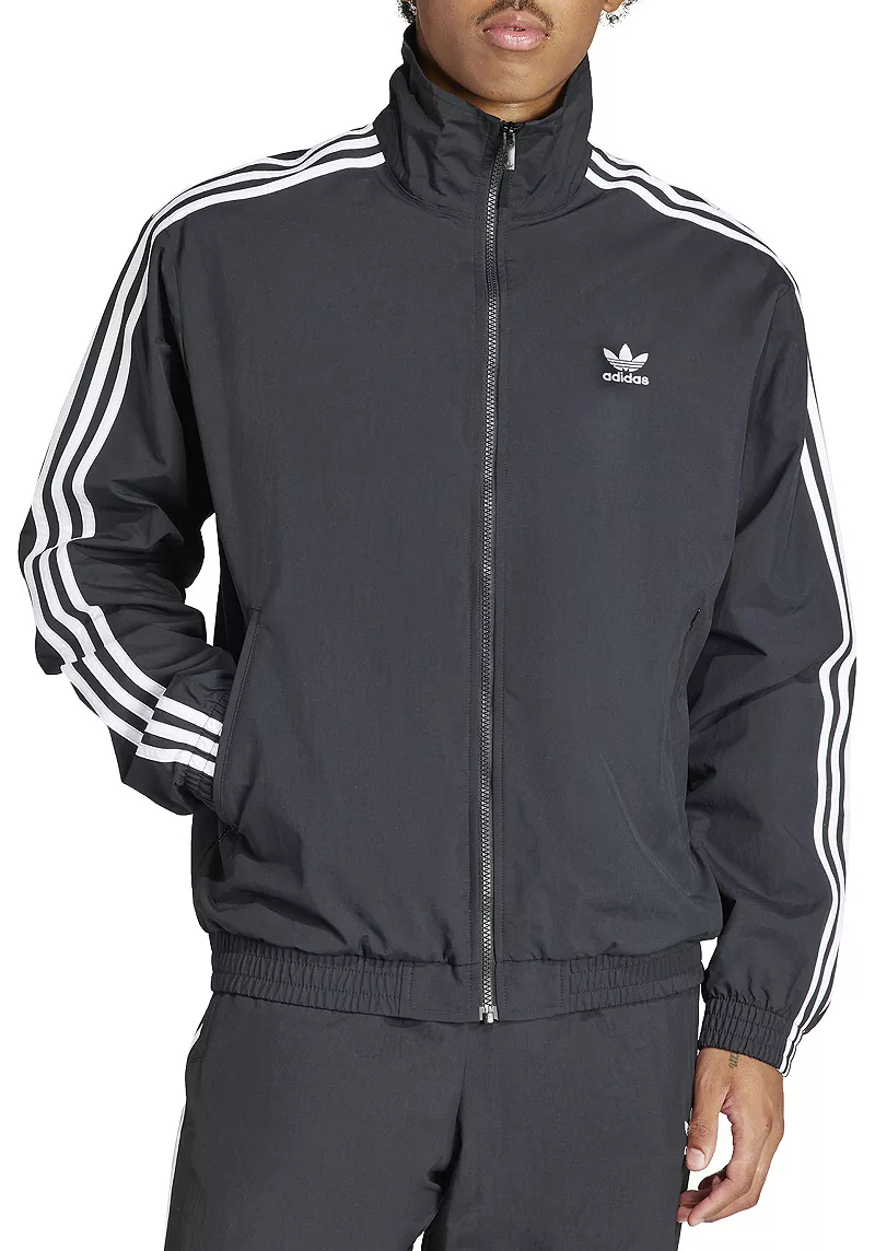 

Мужская спортивная куртка Adidas Adicolor Firebird из тканого материала, черный