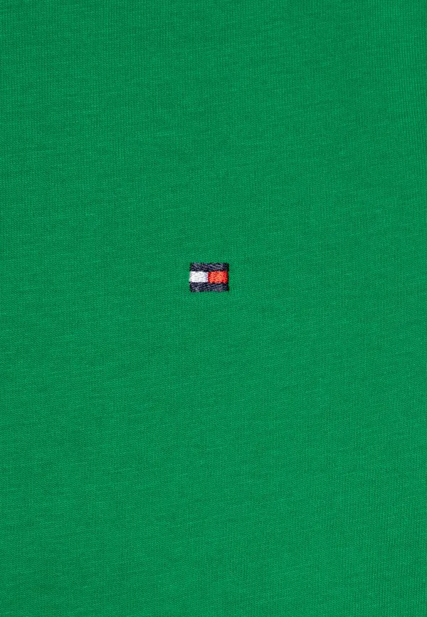Базовая футболка с круглым вырезом из трикотажа Tommy Hilfiger, Radiant Green — фото 4