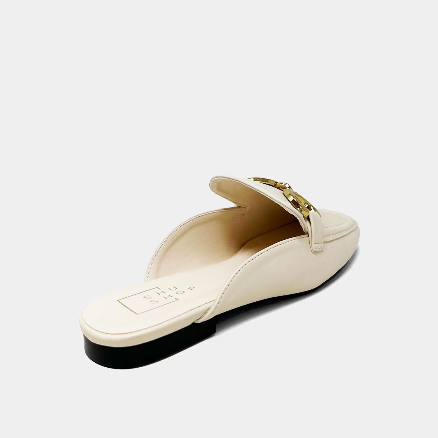 Женские мюли Andromeda Flat в цвете слоновая кость SHU SHOP — фото 3