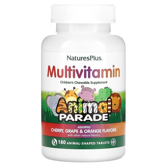 

Мультивитамины NaturesPlus для детей вишня-виноград-апельсин, 180 таблеток