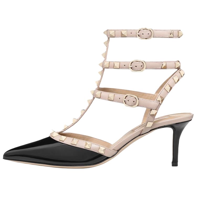 ROCKSTUD Slim Heel Высокие каблуки 6.5 см Женские Черные Valentino