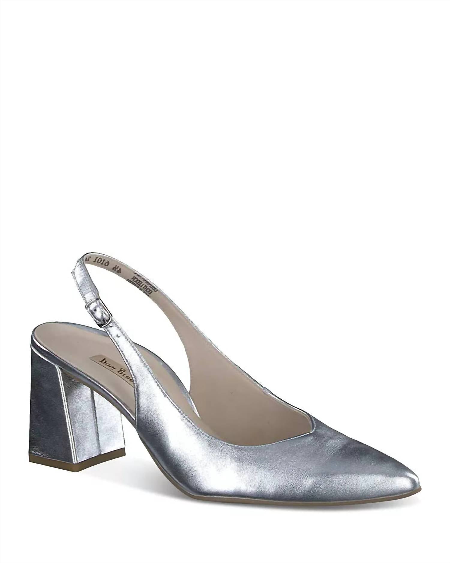 Женские туфли-лодочки Toluca Sling Pumps, цвет металлик Paul Green, цвет metallic — фото 2