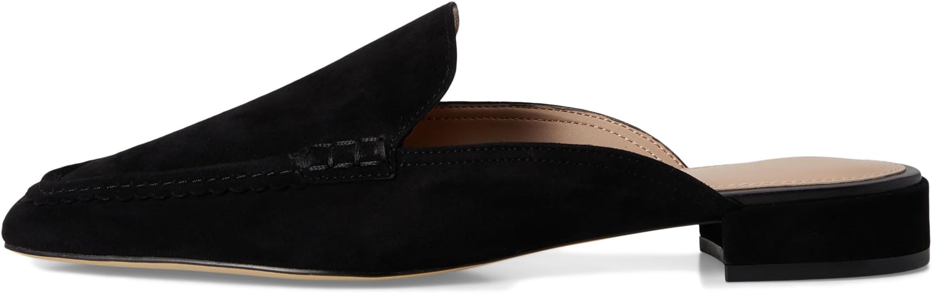 Лоферы Cole Haan Pollina Scalloped Mule Loafers, цвет Black Suede — фото 4