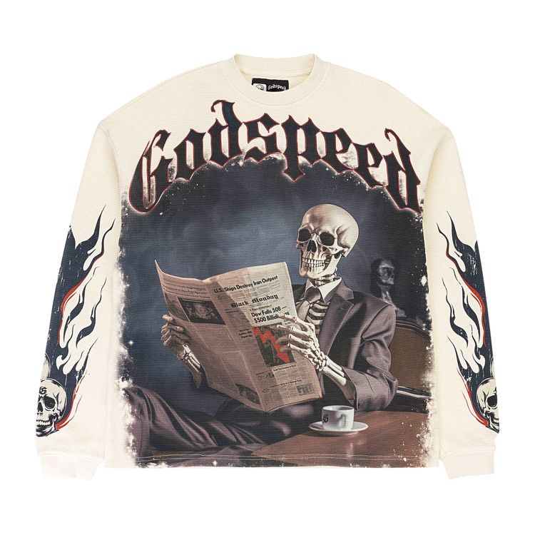 

Футболка Godspeed Black Monday Thermal Long-Sleeve T-Shirt 'Bone', кремовый