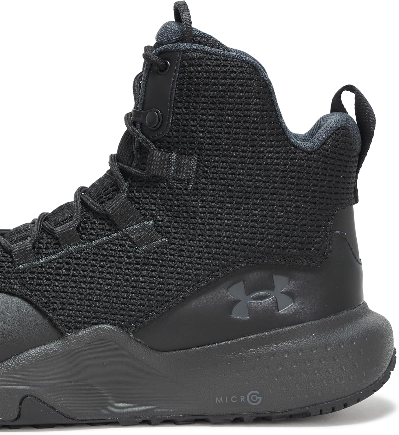 Under Armour мужские тактические ботинки Micro G Stellar Mid, (001) Black/Black/Anthracite — фото 4