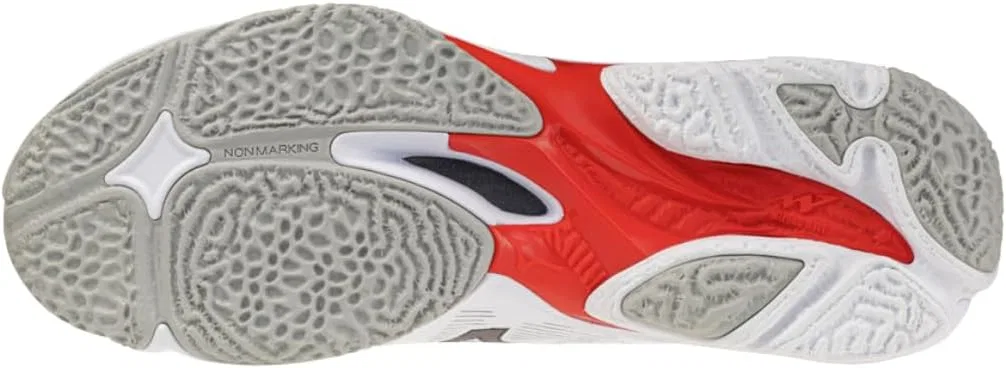 Волейбольные кроссовки Mizuno Wave Lightning Elite Mid, верх из плетеного материала Reno, подошва ENERZY NXT, толщина 10 унций, White — фото 4