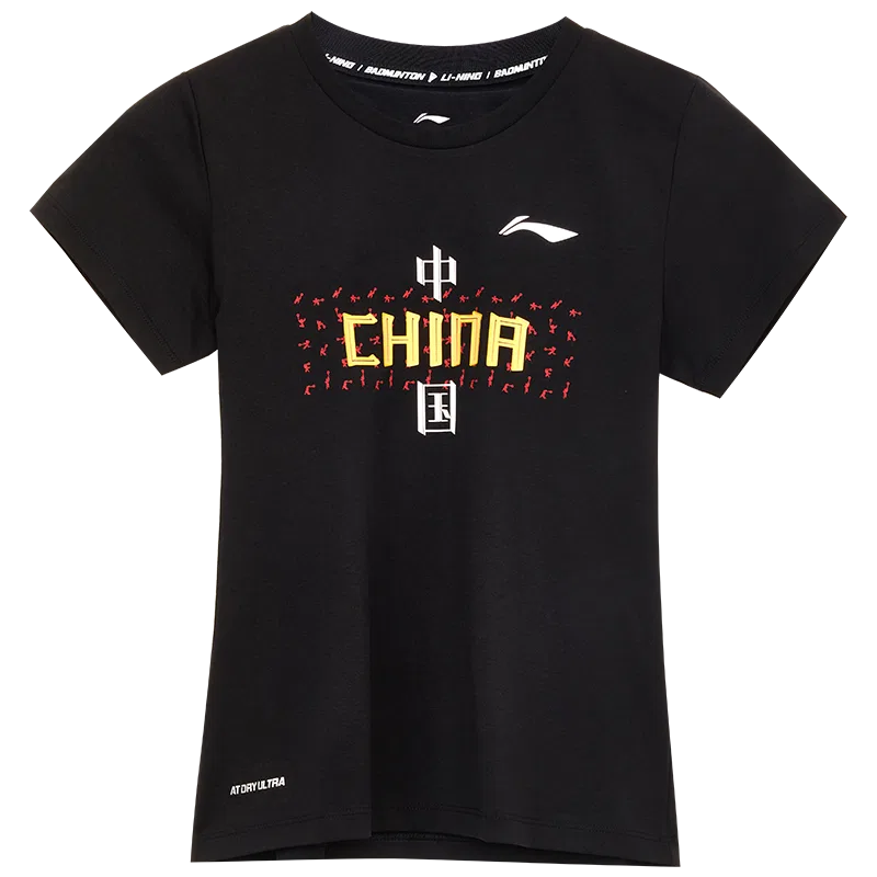 Футболка детская с круглым вырезом Li-Ning черная