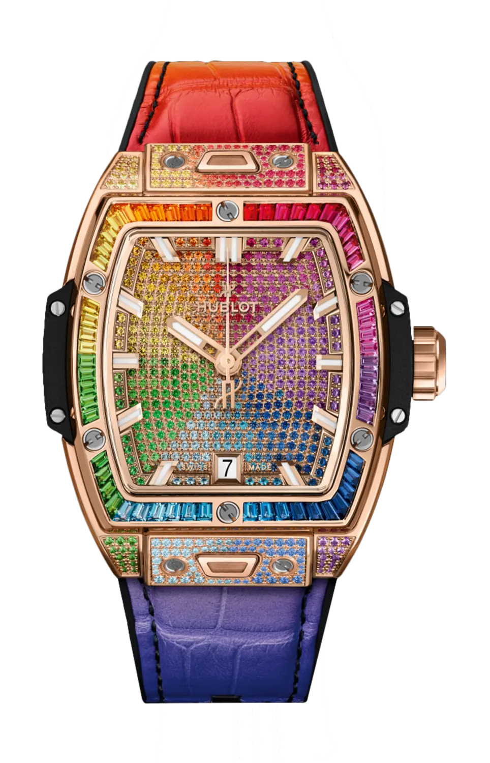 

Часы spirit of big bang king gold rainbow Hublot