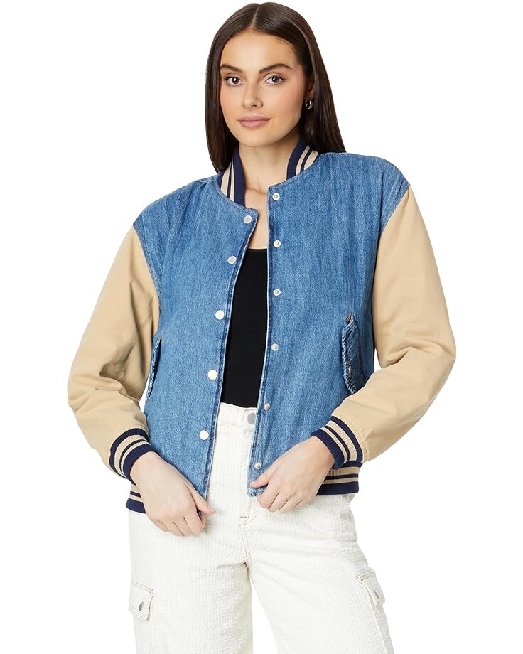 

Куртка Blank NYC Bomber in Denim/Beige, цвет Denim/Beige