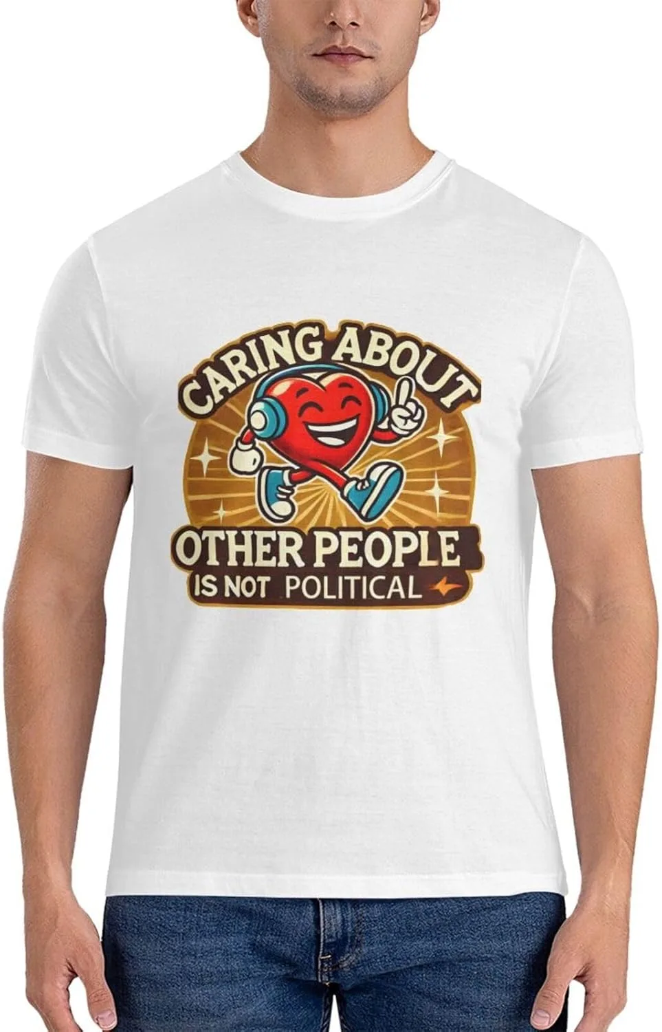 

Футболка Cotton Casual Caring About Other People is Not Political WXENAIEDK