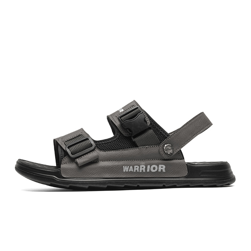 

WARRIOR Пляжные сандалии мужские серо-черные
