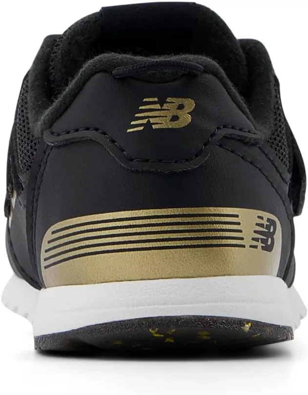 Кроссовки New Balance 574 New-b для маленьких мальчиков на липучке, черный/золотой — фото 4