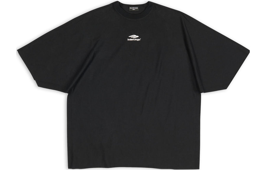 Футболка Balenciaga 3B Sports Icon Flat T-Shirt 'Black', черный — фото 2