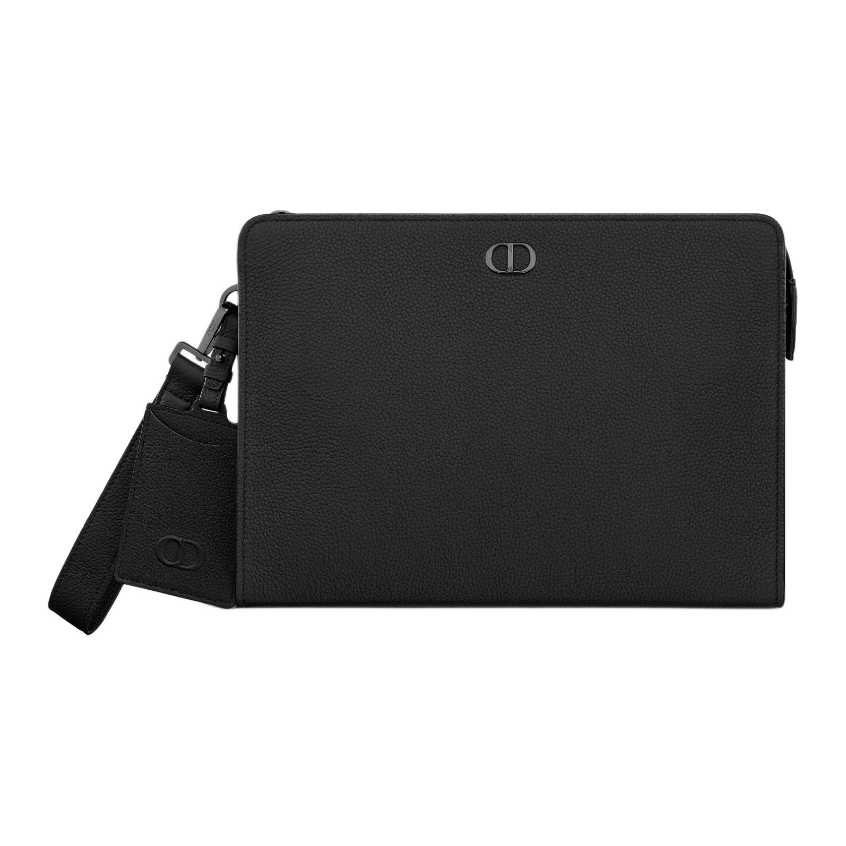 

DIOR Кожаная клатч-сумка для мужчин Black