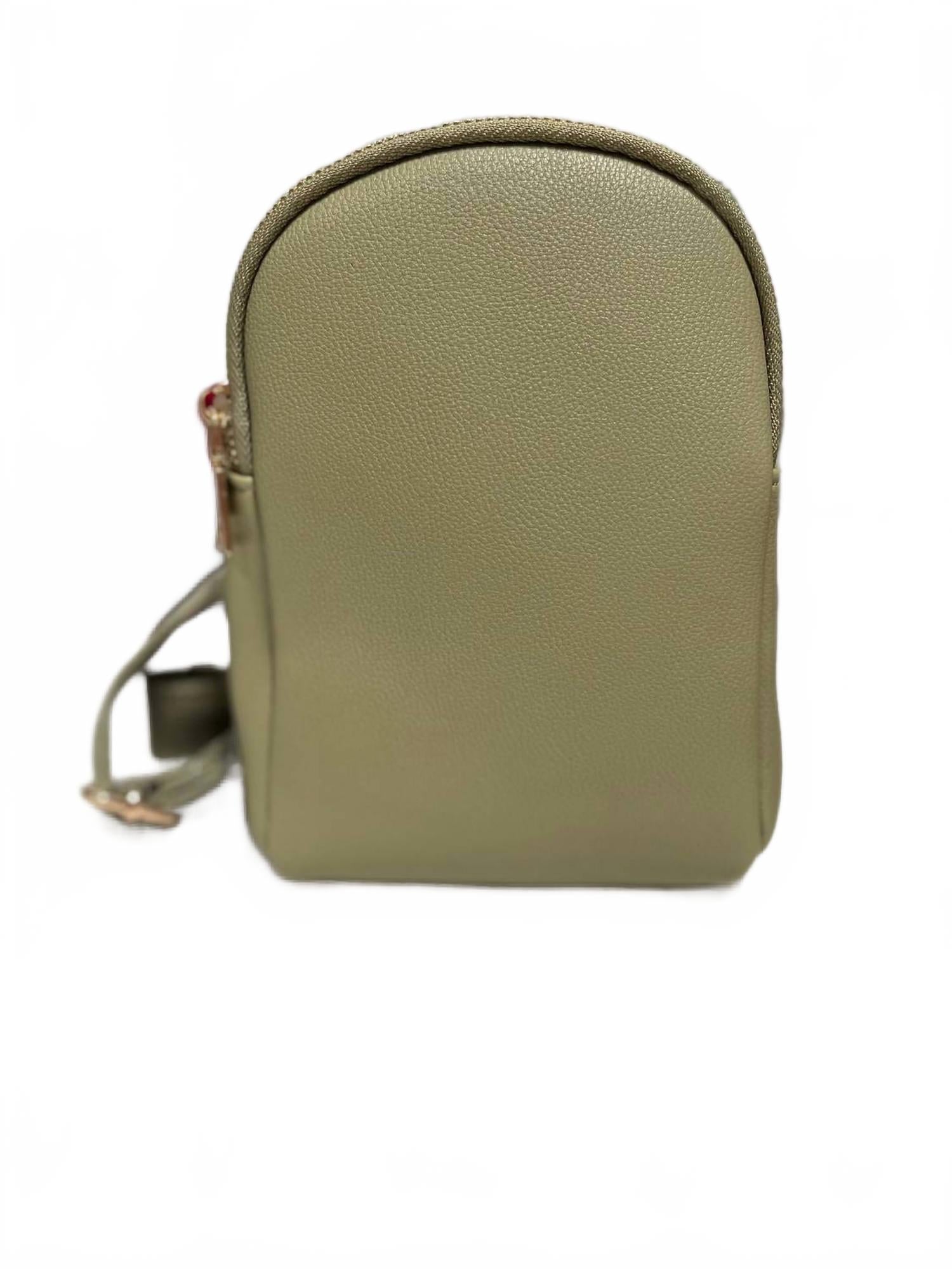 

Дженис Сумка-слинг с двумя молниями в цвете мох MiMi Wholesale, Moss