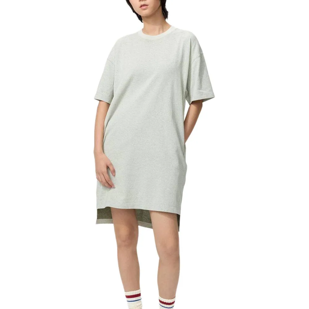 Платье с короткими рукавами JW Anderson SS26 UNIQLO, светло-бежевый — фото 4