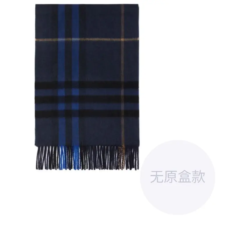 

Burberry Шарф с бахромой в клетку, Blue