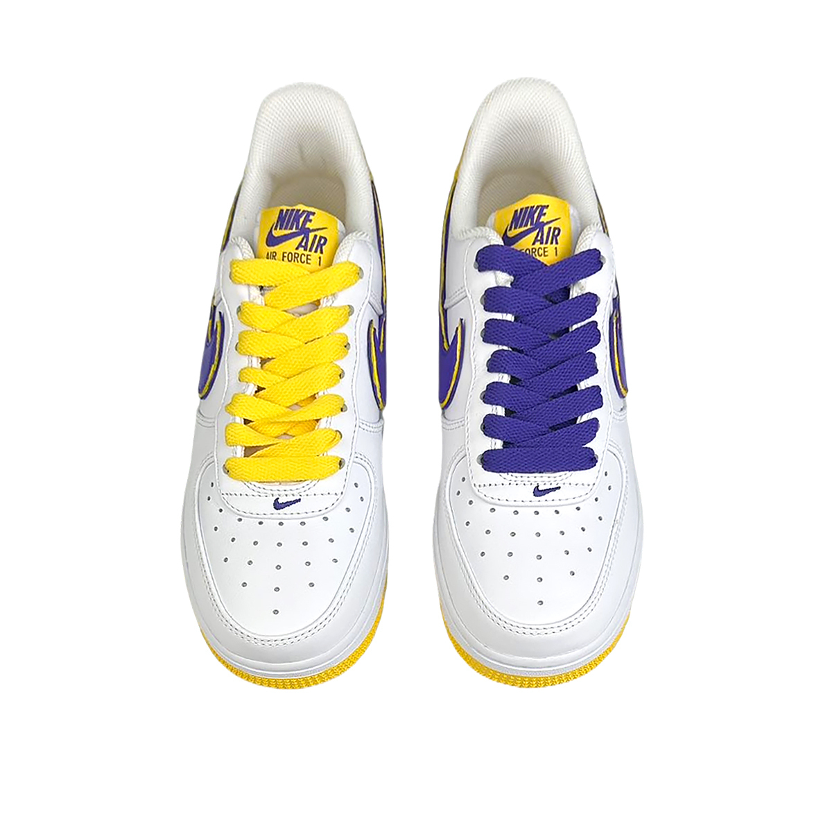 Nike Кроссовки Kobe Bryant x Air Force 1 противоскользящие мужские низкие скейтерские фиолетовые, цвет Purple — фото 4