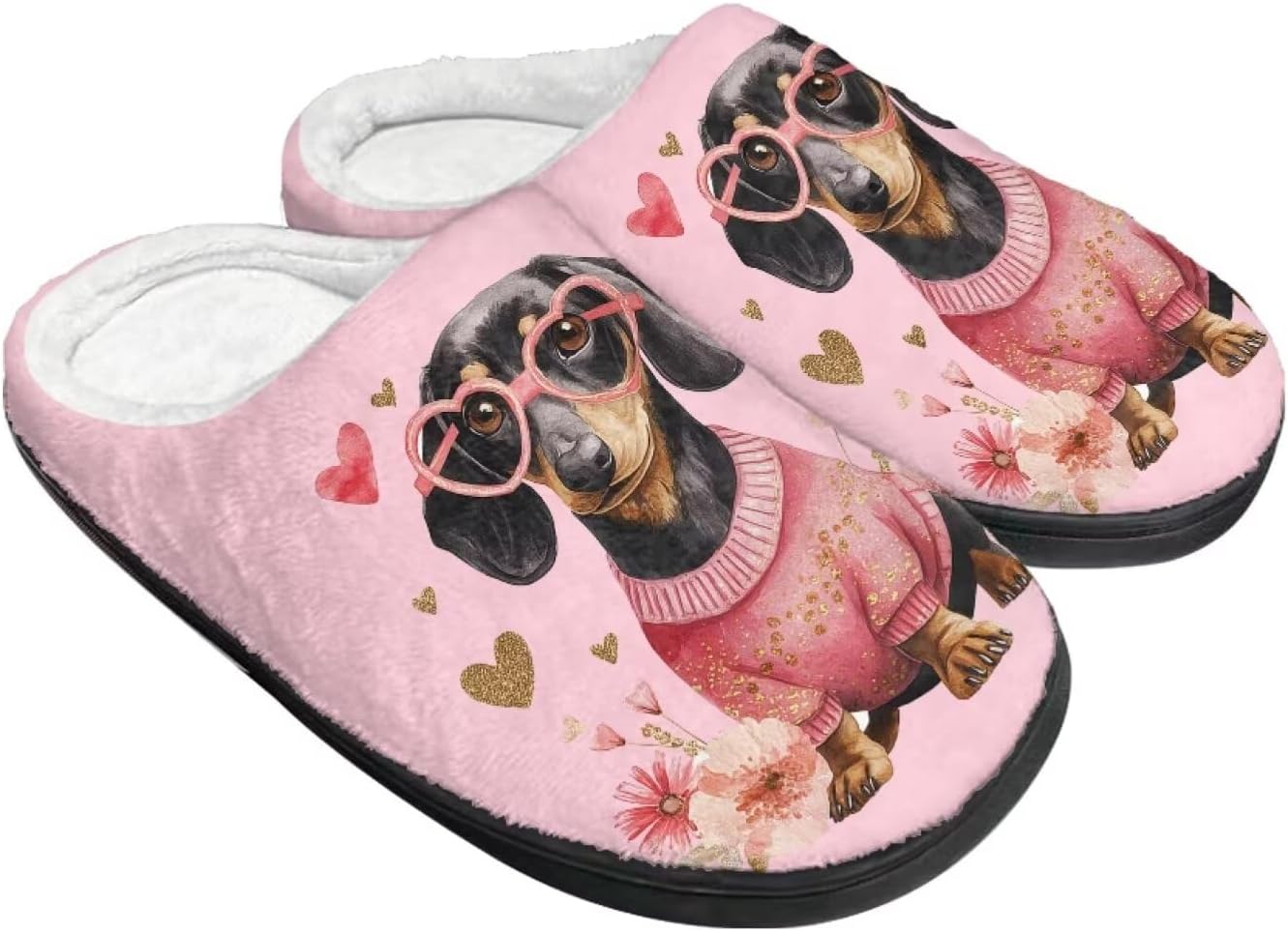 

Уютные пушистые домашние тапочки для женщин и мужчин, закрытые плоские плюшевые хлопковые тапочки для дома, мягкая нескользящая резиновая подошва, тапочки для дома и улицы Wanzuoeng, черный/розовый