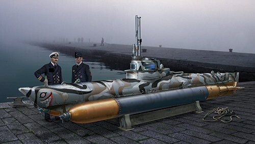 

Немецкая сверхмалая подводная лодка Biber, Italeri 5609