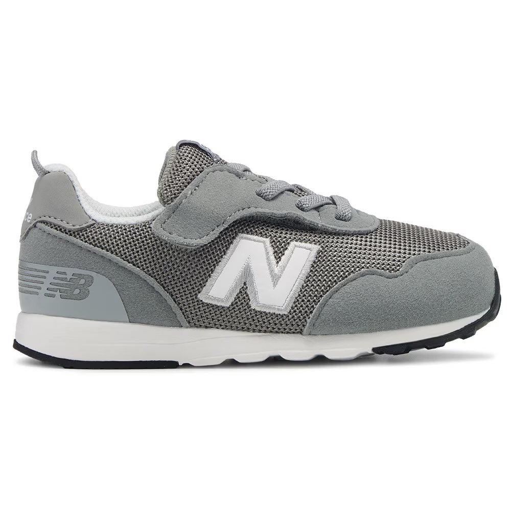 Детские ретро-кроссовки 515 toddler от New Balance, grey/white — фото 2