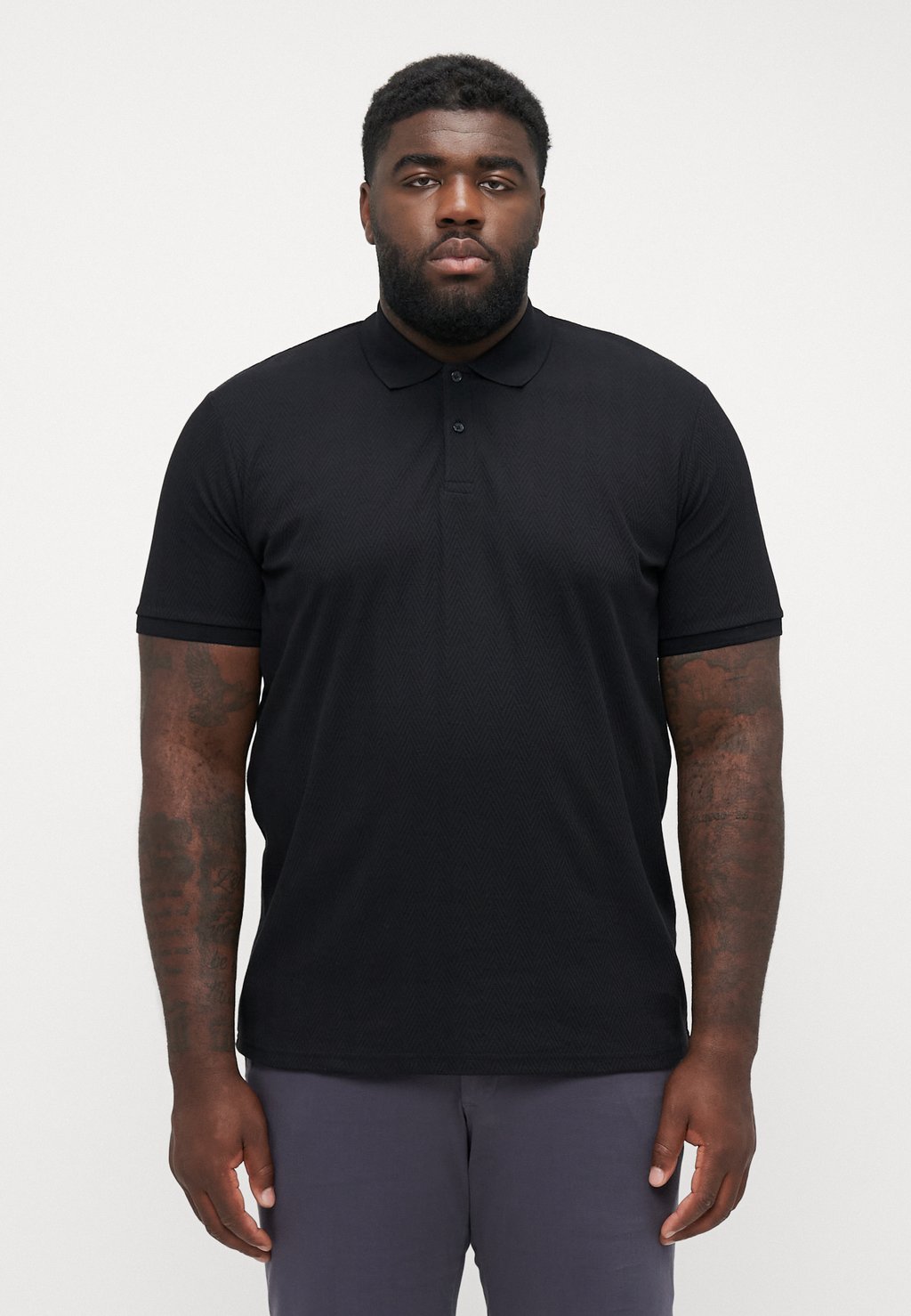 

Рубашка поло JPRSUMMER PATTERN Jack & Jones, черный