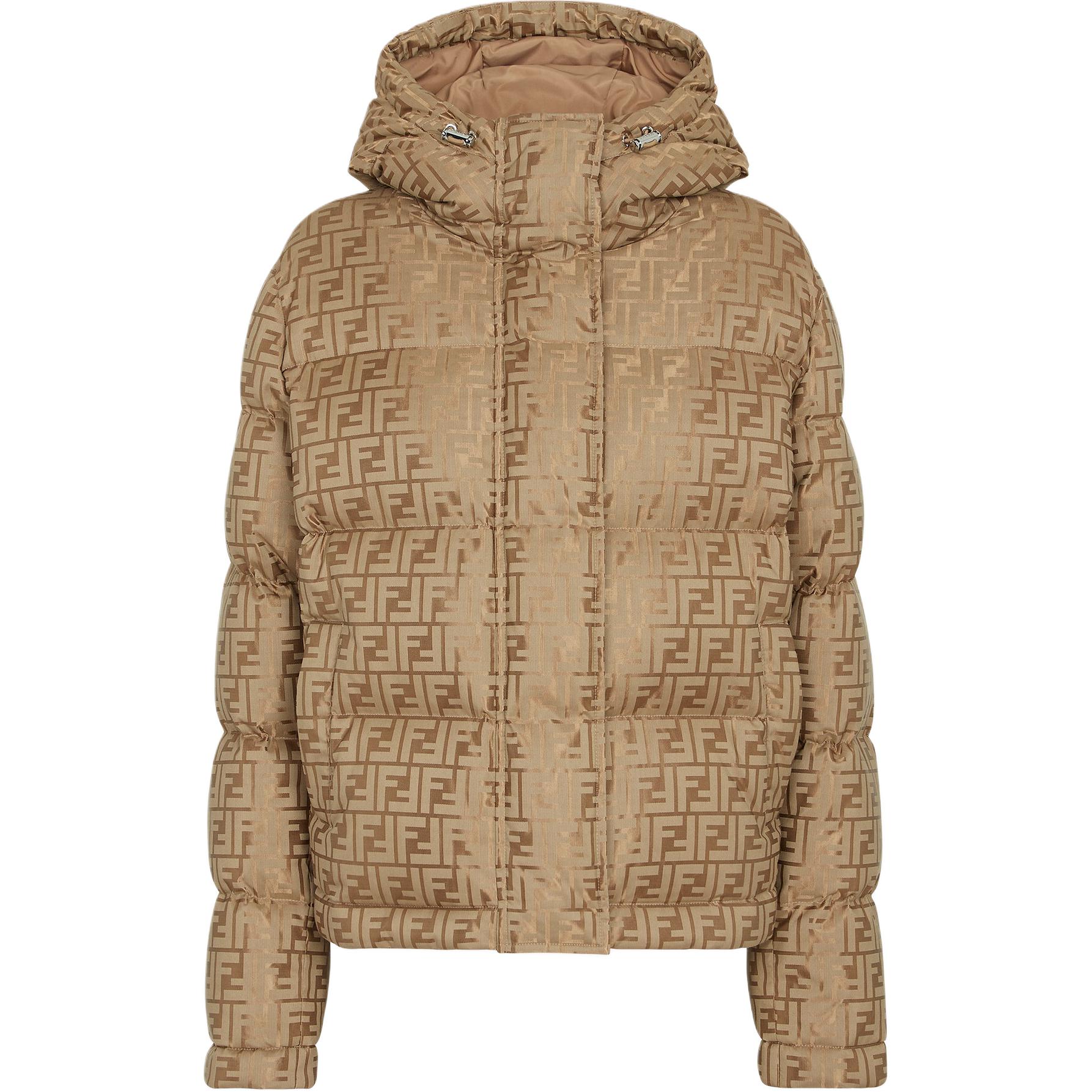 

Футболка с детализированным логотипом FENDI, утеплённая, кофейного цвета, Коричневый, Футболка с детализированным логотипом FENDI, утеплённая, кофейного цвета