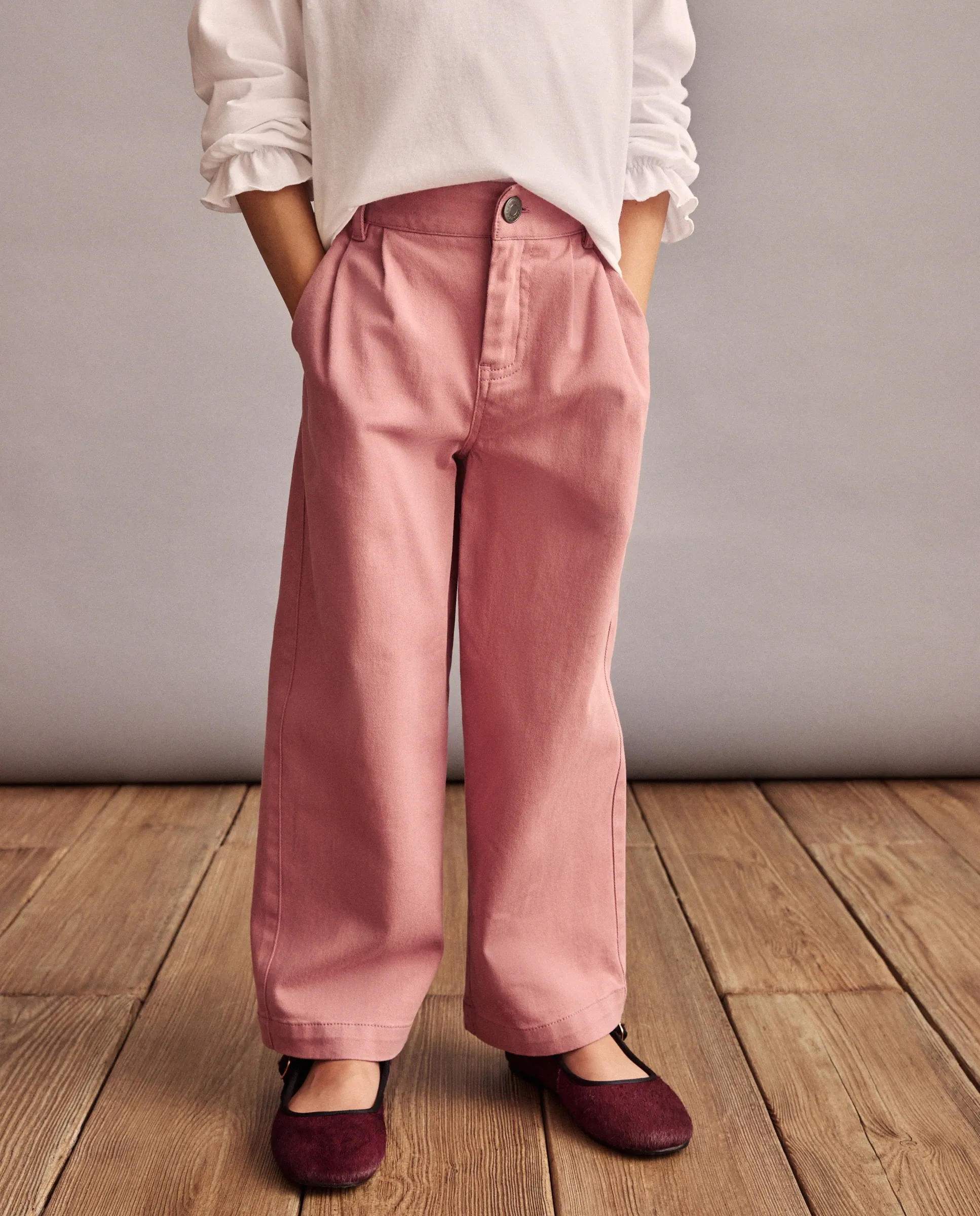 

Брюки детские со стрелками на поясе и резинкой на спинке Coconut El Corte Inglés, розовый