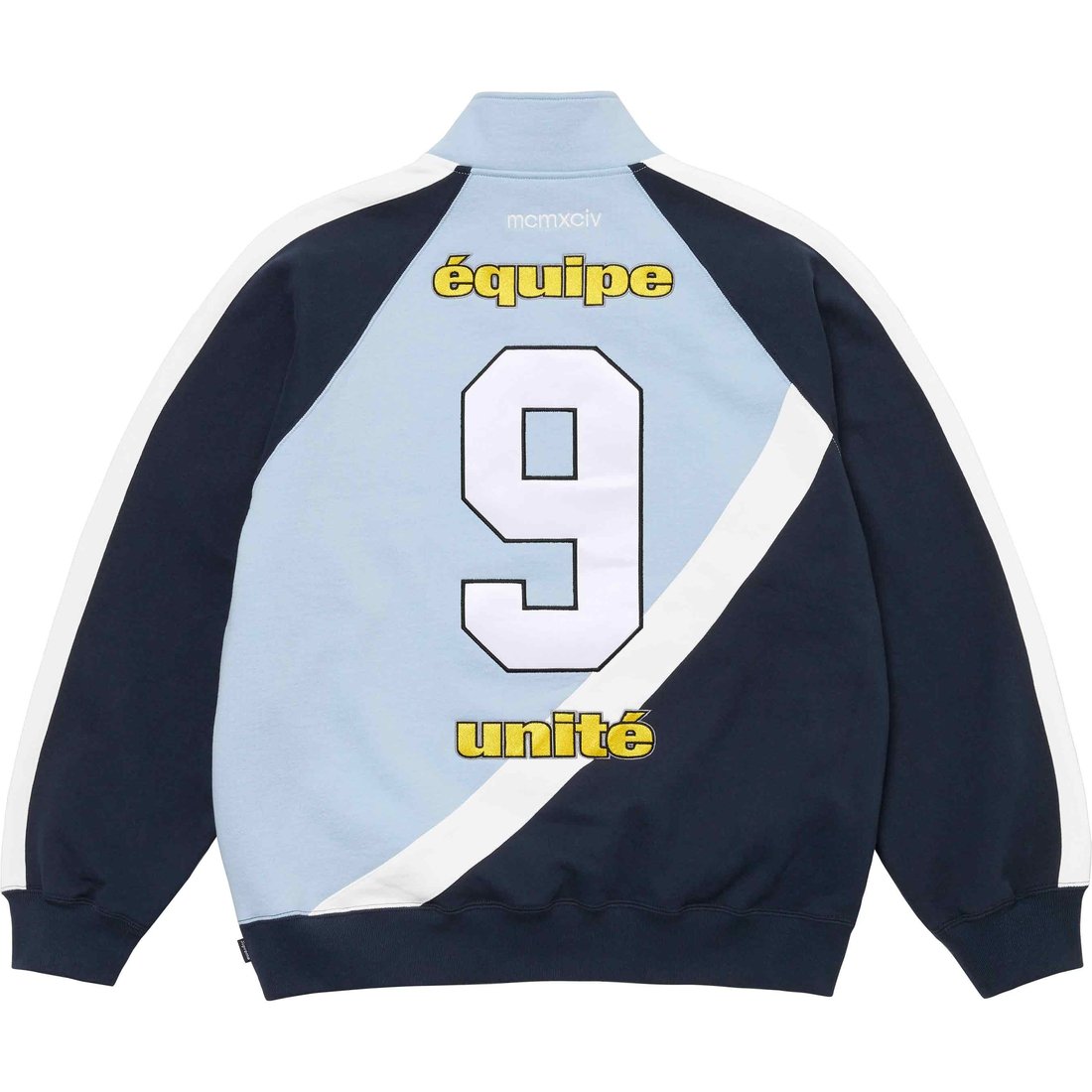 Футболка с полузастежкой Equipe Half Zip Sweatshirt Supreme, светло-голубой/светло-голубой — фото 4