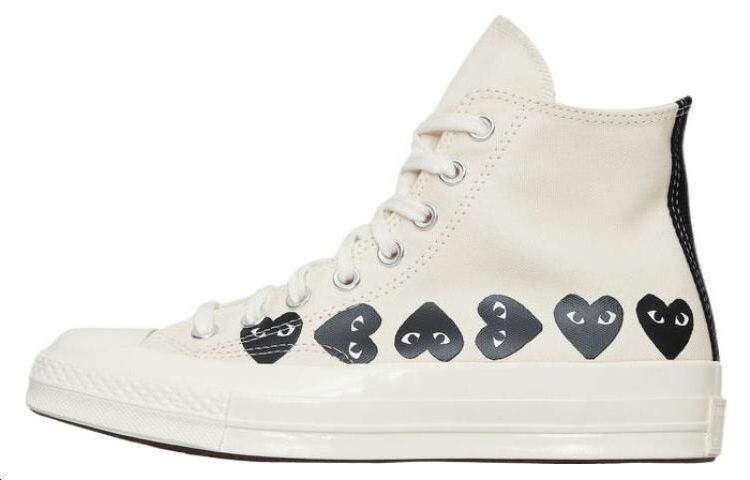 

Кроссовки Converse X CDG Play Skateboarding Shoes Unisex High-top White, белый